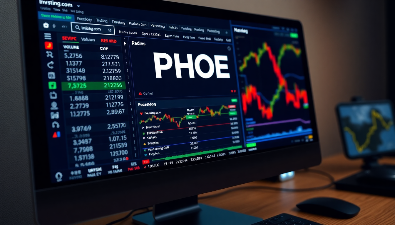 실시간 PHOE 주가 확인과 최신 정보 추적을 위한 금융 플랫폼 화면