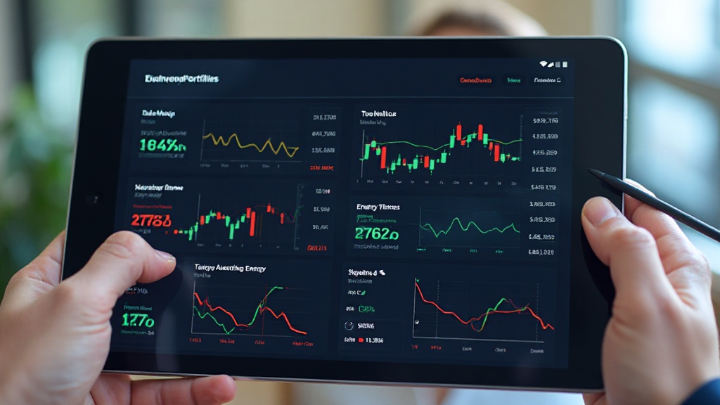 변동성 대응을 위한 방산 및 에너지 섹터 집중과 현금 비중 관리 전략을 보여주는 디지털 포트폴리오 화면