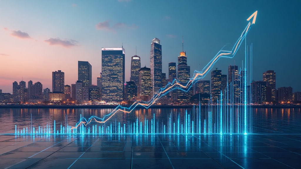 반도체 및 자동차 섹터 강세와 코스피200 ETF 성장 추세를 보여주는 금융 차트