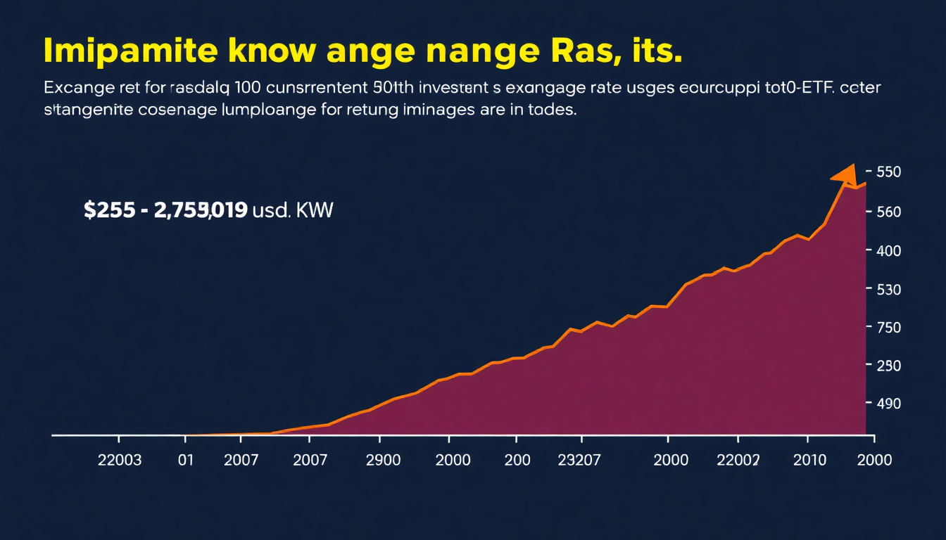 환율 변동이 투자 수익률에 미치는 영향을 보여주는 이미지