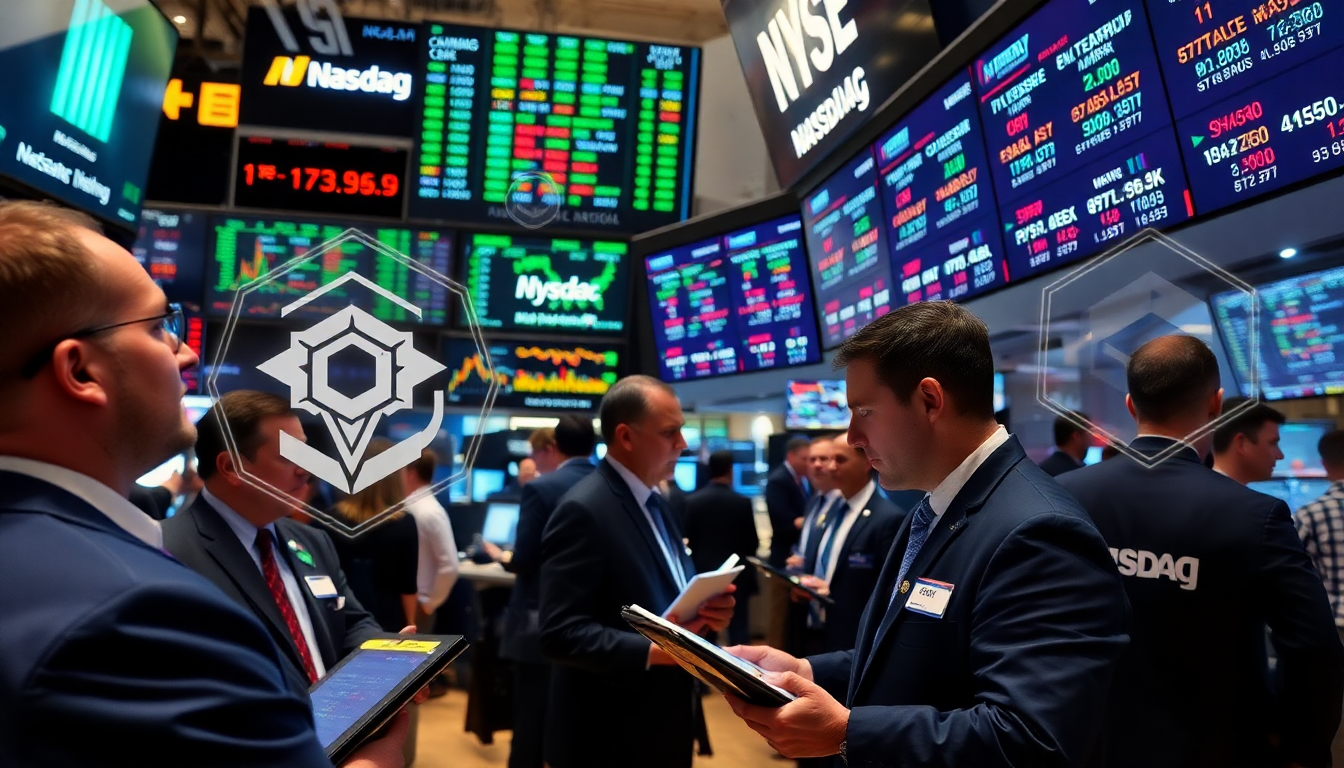 2026년 나스닥 시황에서 기술주 기회와 위험을 나타내는 주식 거래소 현장
