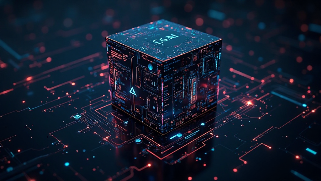 AI 투자에서 블랙박스 문제를 상징하는 복잡한 알고리즘과 데이터 흐름